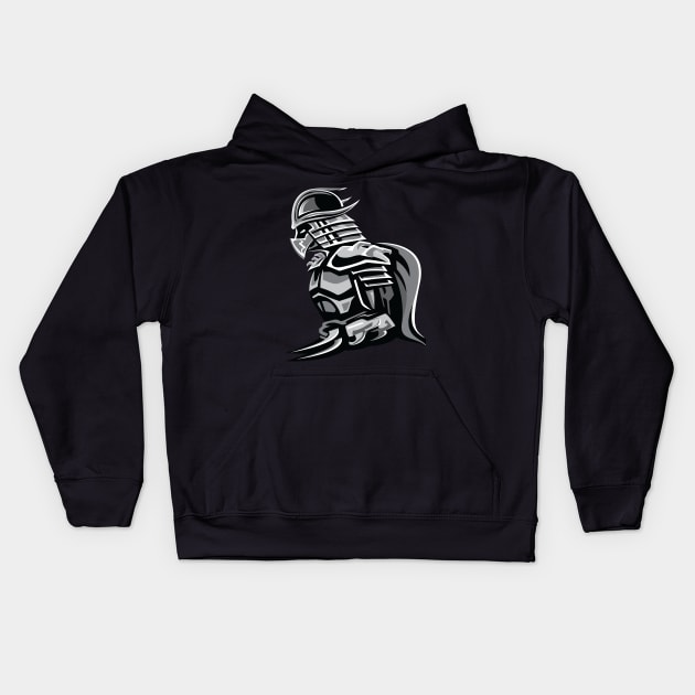 Shredder Metal and Steel Kids Hoodie by LaughingDevil